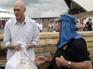 Steve with Peter Garrett